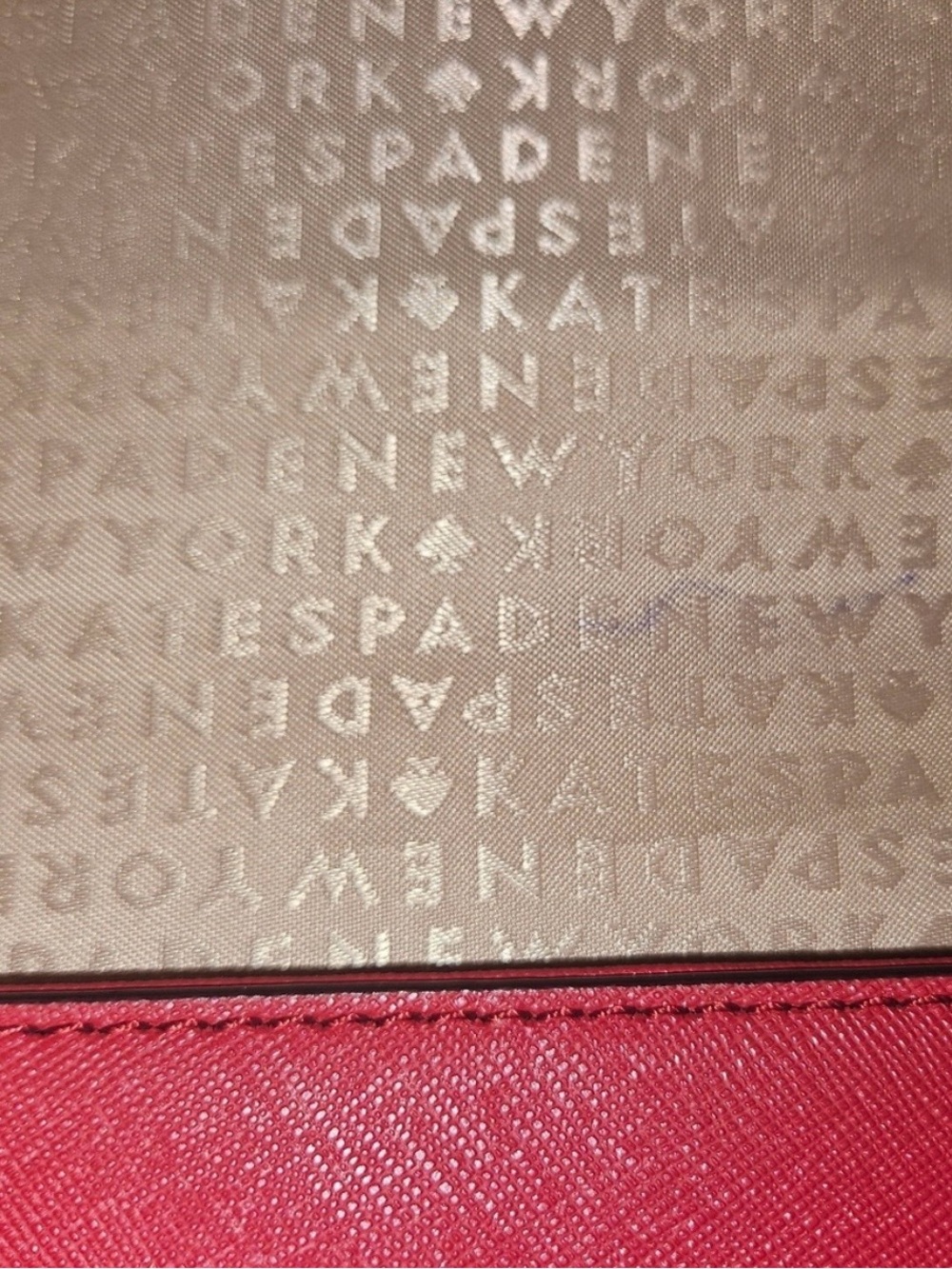 kate spade red crossbody with gold logo - Picture 14 of 14